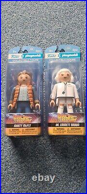 NEW Funko Playmobil 08/09 Back To The Future Marty & Doc Brown 6 Inch BTTF