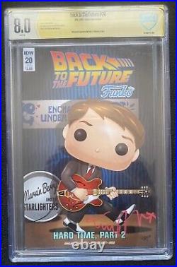 SIGNED BY M MICHAEL J. FOX BACK TO THE FUTURE Comic CBCS Witnessed IDW Funko