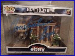 Signed Christopher Lloyd Doc with Clock Tower Jsa