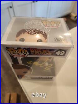 Signed Michael J Fox Marty McFly Funko Pop! #49 Back To The Future MINT BECKETT